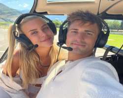 He loves to go on adventures, including helicopter ride on alps mountains of Switzerland